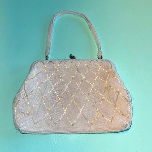 Vintage Birks made in Japan hand beaded glamours evening purse 👛
